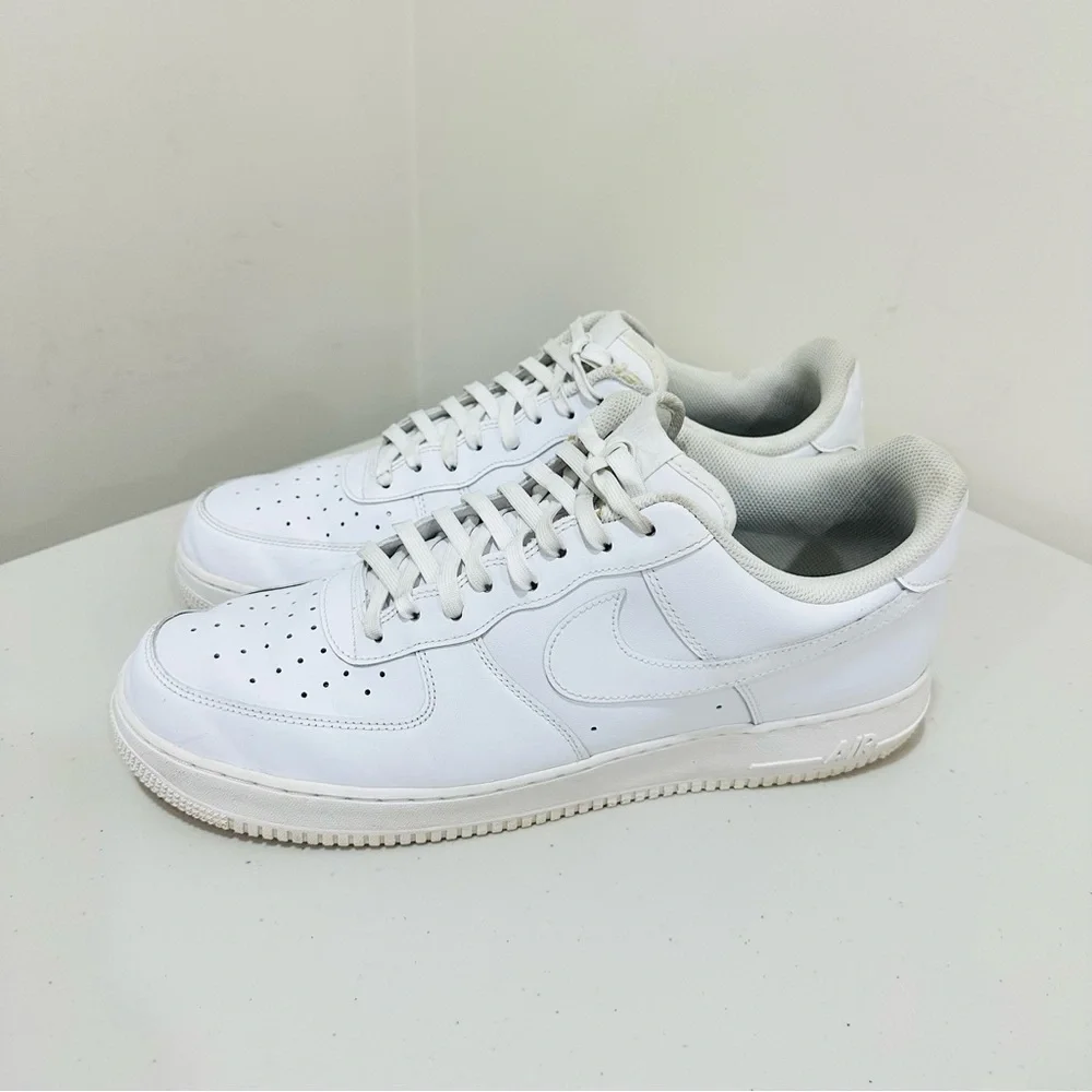 Nike Air Force 1 '07‎ Low Mens White Shoes Sneakers CW2288-111 Af1 Size 15